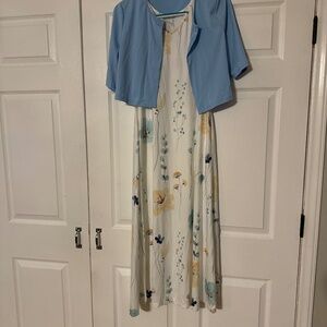 Elegant flora print dress